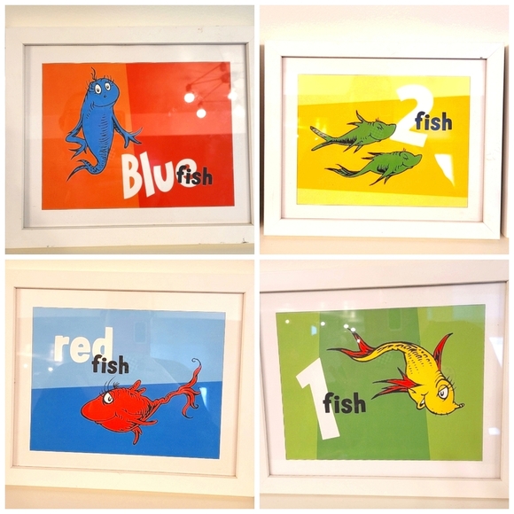 Dr. Seuss Other - DR.SEUSS Chicago Museum set of 4 framed prints